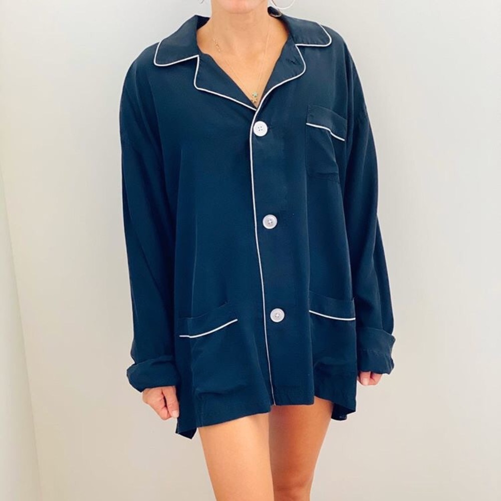 Vintage silk button up